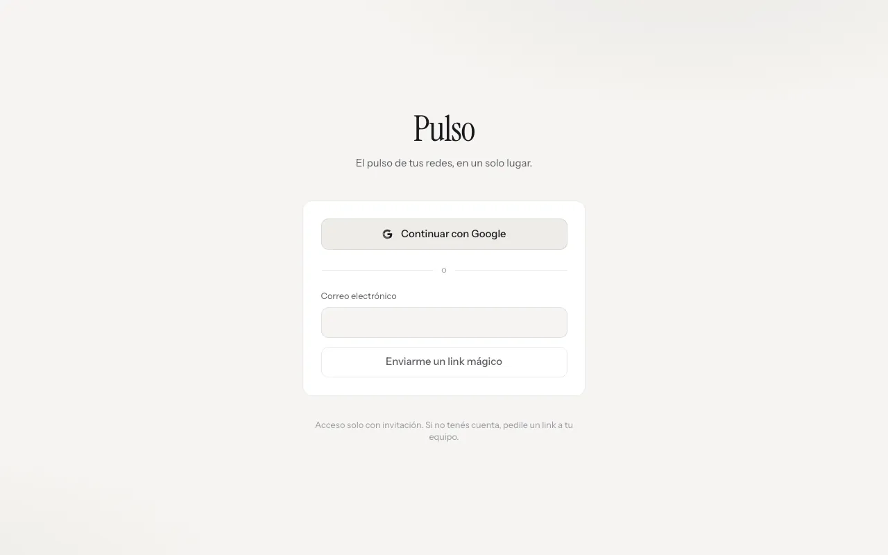 Pulso — el OS de marketing del estudio