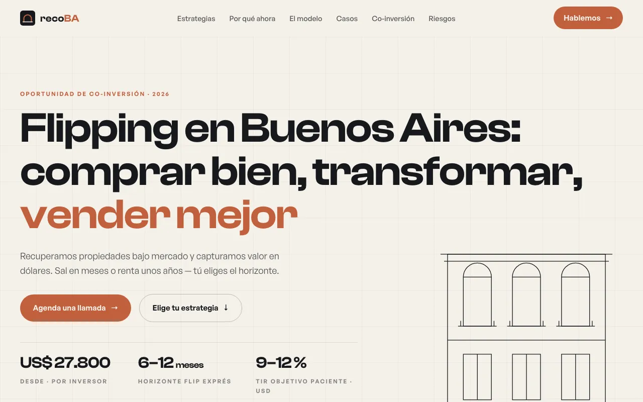 recoBA — co-inversión inmobiliaria en Buenos Aires