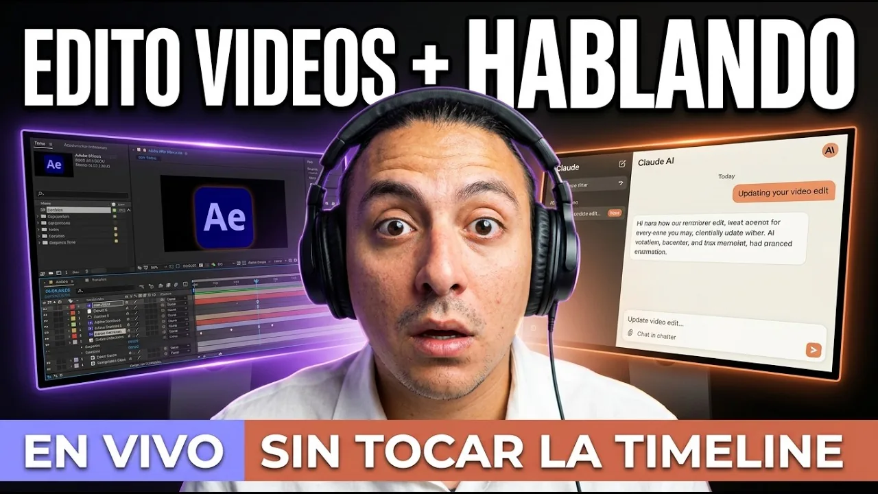 Portada del video Edito videos hablándole a Claude